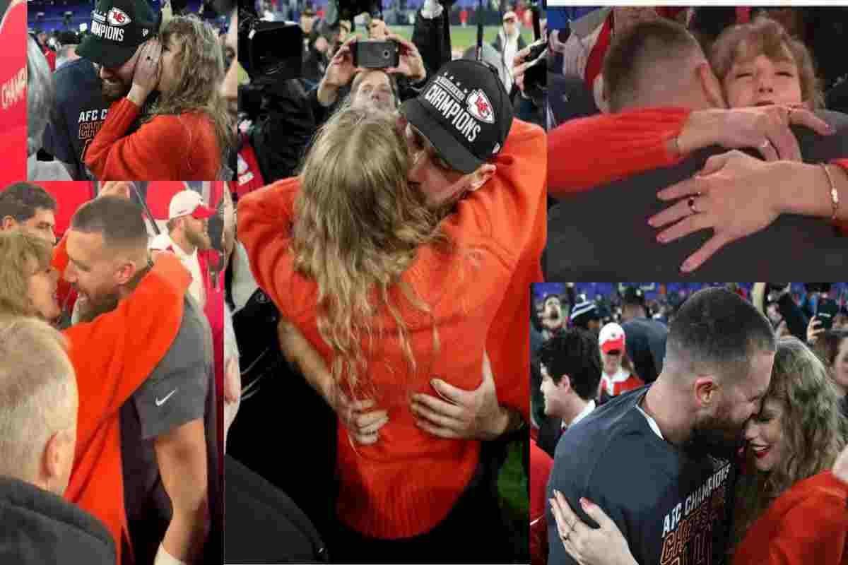 Taylor Swift and Travis Kelce Share a Passionate Kiss on the Field as Chiefs Triumph over Ravens, Heading to Super Bowl 2024