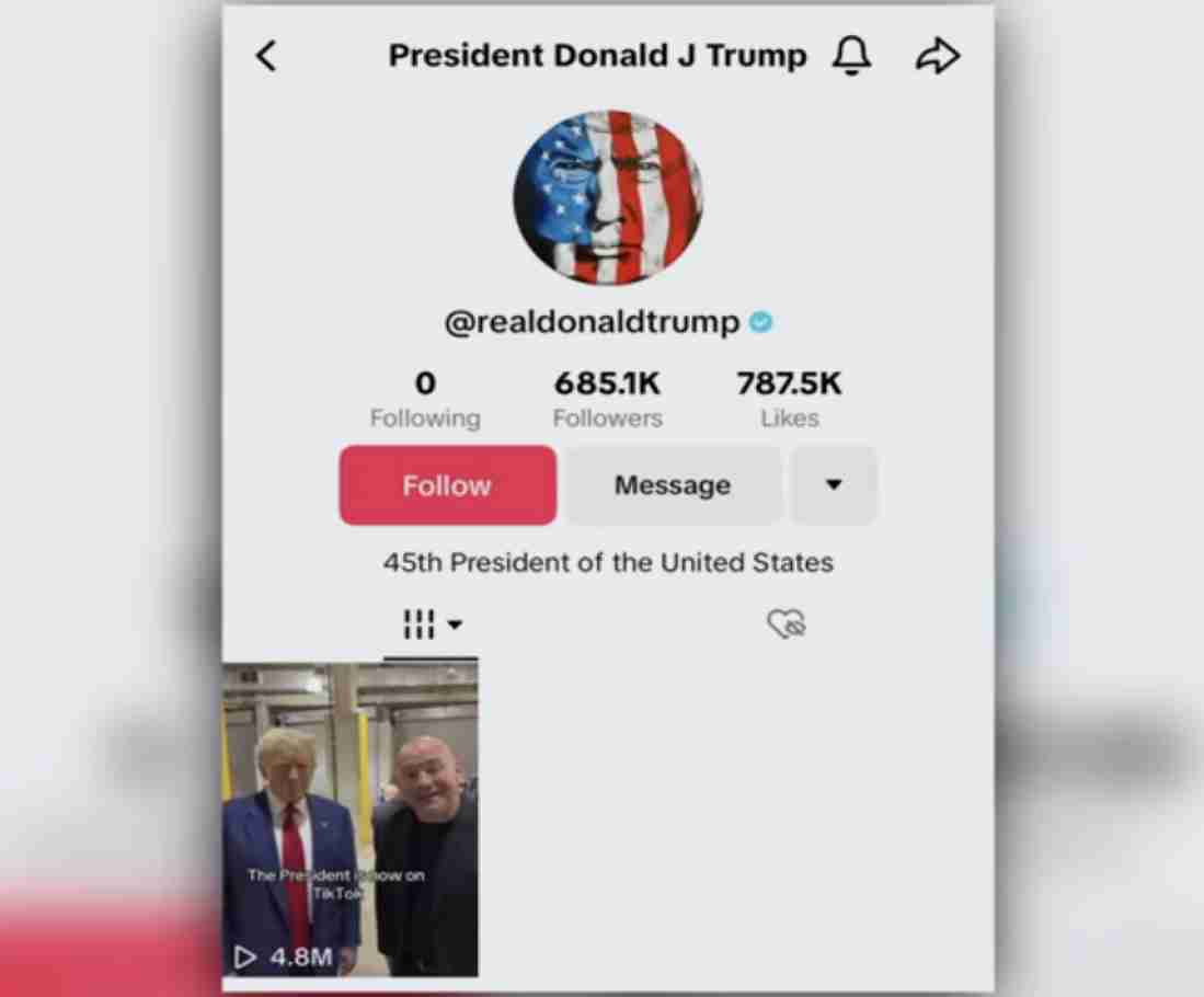 Trump's TikTok Join Garners 3 Million Followers